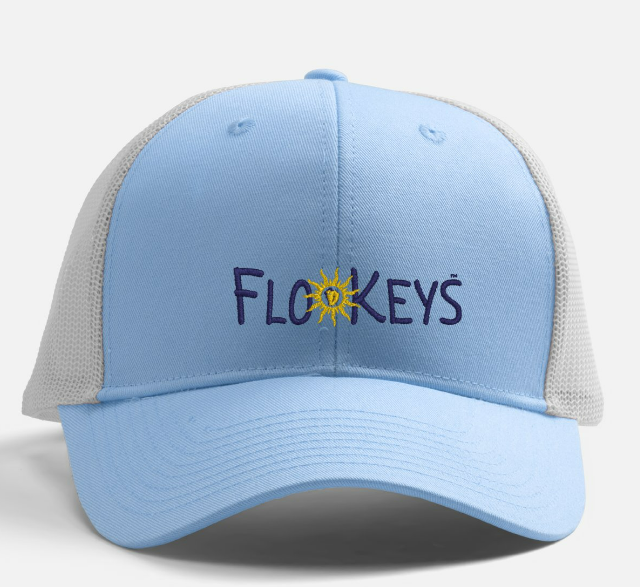 Light blue trucker hat